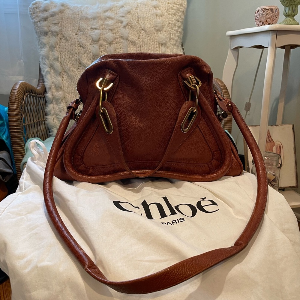 Chloe Paraty bag in caramel 2013 gold hw